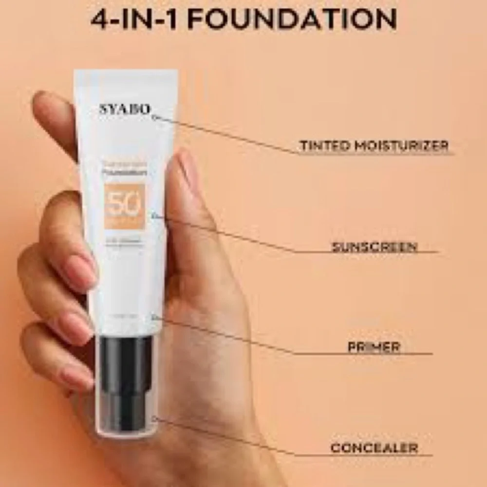 SYABO Sunscreen Foundation SPF 50+ Beige Color